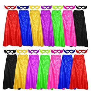 9498 Superhero-capes And Masks For Adults Bulk 14 Pack Super